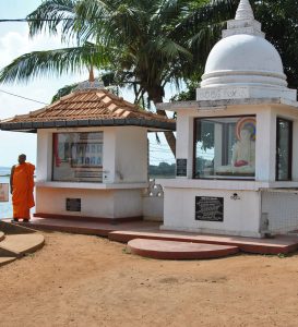 Buddhist shrine in Kilinochhi, Sri Lanka, where 50 cases of violence to Christians took place this year.