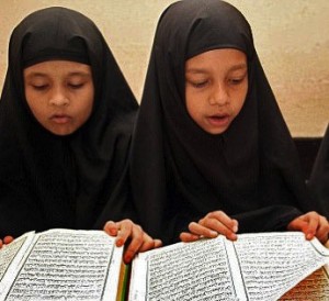 Muslim children-at-Saudi-funded-weekend-schools-in-Britain. (undhimmi.com photo)