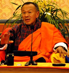 Prime Minister Jigmi Thinley of Bhutan, where religious freedom for Christians is lacking.
