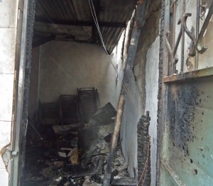 Fire damage to Salvation Army Church in Mombasa, Kenya. (Morning Star News)
