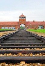 Auschwitz-Birkenau, main track. (Wikipedia, C. Puisney)