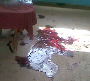 Scene of Islamic extremist attack on Administrative Police church in Garissa, Kenya, that killed pastor.