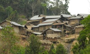 Village in Laos, where communist officials persecute Christians for their faith,