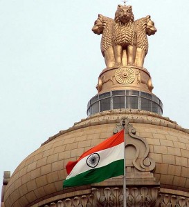 Indian flag in Bangalore. (Mellisa Anthony Jones, Wikipedia)