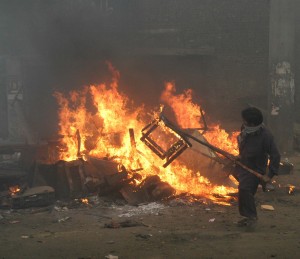 Residents of Joseph Colony, Lahore trusted police to protect their homes from Muslim aggression after they were ordered to evacuate. (Photo by M. Ali)