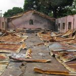 Interior of Kirim village Church of Christ of Nigeria building after attack. (Morning Star News photo)