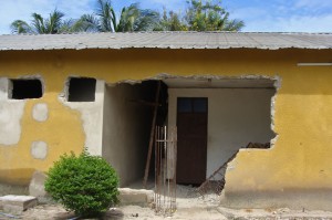 A Tanzania Assemblies of God church building damaged in May 2012. (Morning Star News photo)