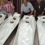 Corpses of the four slain Copts. (Morning Star News photo)