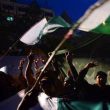 Pakistan's flag amid demonstrations. (Morning Star News file photo)