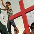Protests against Pakistan's blasphemy laws. (Thepersecution.org photo)