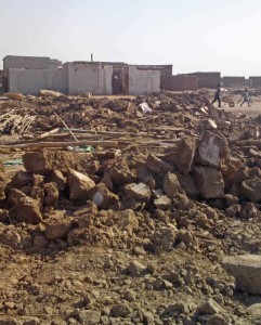Sudanese authorities left a Presbyterian Church of Sudan building in ruins in January. (Morning Star News photo)