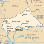 Central African Republic, where Islamist rebels have persecuted Christians. (CIA Factbook map)