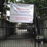 Sign sealing shut the GIA church building in Cimahi, West Java. (Morning Star News)
