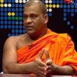 Galagoda Aththe Gnanasara, general secretary of the Buddhist extremist Bodu Bala Sena, on Helabima TV Hiru. (YouTube)