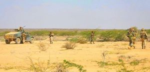 AMISOM troops from Djibouti in Beledweyne, Somalia (Ilyas A. Abukar, Wikipedia)