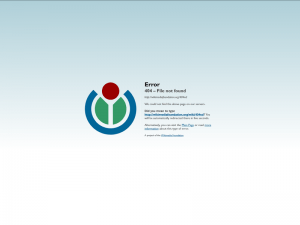 Wikimedia's 404 error message. (Wikimedia)