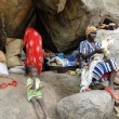 Thousands of Nuba Mountain civilians have taken from government bombing in caves (Diocese of El Obeid photo)