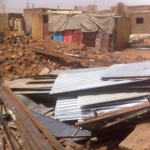 Remains of Sudanese Church of Christ demolished in June in North Khartoum. (Morning Star News)