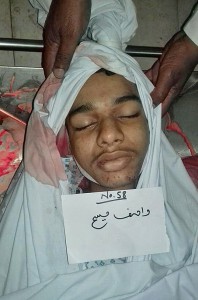 Body of young Christian, Wasif Masih, at hospital morgue. (Morning Star News)