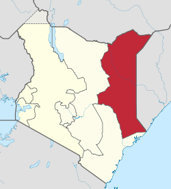 Kenya's North Eastern Province, where persecution against Christians takes place. (Wikipedia)