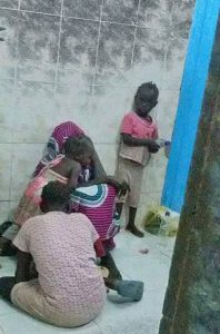 Synod guard's wife and her three children in jail in Omdurman, Sudan. (Morning Star News)