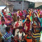 Christians gather in Jalalabad village, Uttar Pradesh, before their numbers decreased after deprivation of water. (Morning Star News)