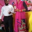 Seema Devi and Pastor Jeewer Joeswa at Christmas Day service. (Morning Star News)