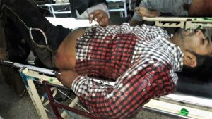 Azhar Iqbal on hospital stretcher shortly before his death. (Morning Star News)