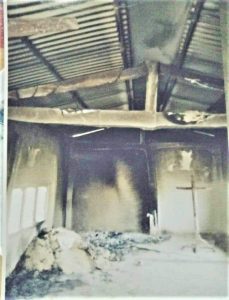 Kanchanpur Emmanuel Church building in midwest hilly region of Nepal was set ablaze on May 11.