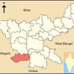Location of Simdega District in Jharkhand state, eastern India. (Wikipedia)