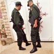 Police at doors of Church of Jesus Christ on Tuesday (Oct. 15) in Azaghar village, Akbou, Algeria. (Morning Star News)