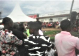 Open-air evangelistic event in Bwera, Uganda. (Morning Star News)