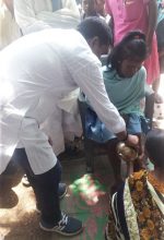 Village leader forces a Christian woman to undergo “reconversion” rite to tribal religion in Mahuatoli village, Jharkhand state, India on June 14, 2019. (Morning Star News)