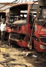 Bomb attack by Islamist extremist group Boko Haram in Abuja, Nigeria on April 14, 2014. (Wikipedia, VOA)