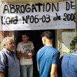 Christians protest an order to close a church in Akbou, Algeria. (Morning Star News)