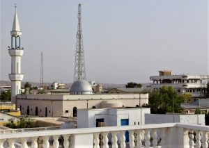 Bosaso (Arabic Boosaaso), in northern Somalia, on the Gulf of Aden. (Wikipedia, warsame90)