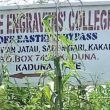 Engravers’ College sign in Kakau Daji village, Chikun County, Kaduna state, Nigeria. (Morning Star News)