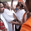 Hindu extremists harass pastor Dasarath Pawar (second from left) in Madhuban Lawn, Varanasi District, Uttar Pradesh, India on Sept. 8, 2019. (Morning Star News)