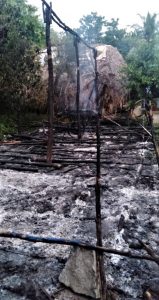 Remains of church building set ablaze in Radhapuram village, Tamil Nadu state, India. (Morning Star News)