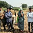 Lalsingh Tomar (left), Pastor Mukam Kiraad (in blue) and Nanliya Rawat (right), detained in Vadi village, Madhya Pradesh, India, on Dec. 10, 2019. (Morning Star News)