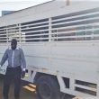The Rev. Philemon Hassan Kharata with Baptist church truck confisicated in 2012. (Facebook)