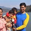 Pastor Keshab Raj Acharya and his family. (Morning Star News)