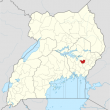 Kibuku District, Uganda. (OpenStreetMap contributors, Jarry 1250, NordNordWestWikipedia)