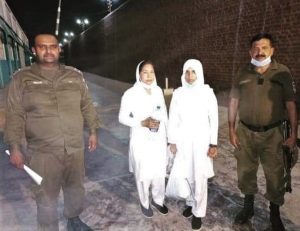 Mariam Lal and Navish Arooj taken into custody in Faisalabad, Pakistan on April 9, 2021. (Morning Star News)