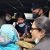 Salamat Mansha Masih (center) sees his mother and attorney (right) on arrival at jail in Lahore on April 23, 2021. (Morning Star News)