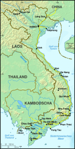 Map of Vietnam. (SRMI, Creative Commons)