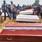 Aug. 28 funeral by Anglican Diocese of Jos for 17 of 33 Christians killed on Aug. 25 in Yelwa Zangam, Plateau state, Nigeria. (Facebook Anglican Diocese of Jos)