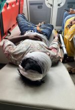 Man in hospital for head injuries, unidentified for security reasons, after assault in Roorkee, Uttarakhand state, India. (Morning Star News)