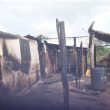 Charred home of the slain Joseph Mwangi Maina in Widho, Lamu County, Kenya. (Morning Star News)