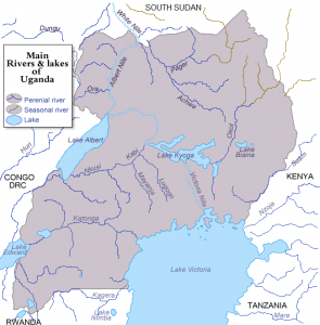 Lake Kyoga amid rivers and other lakes in Uganda. (Creative Commons)